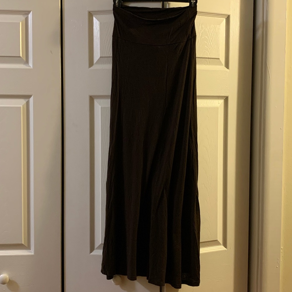 Brown Boho Maxi Skirt